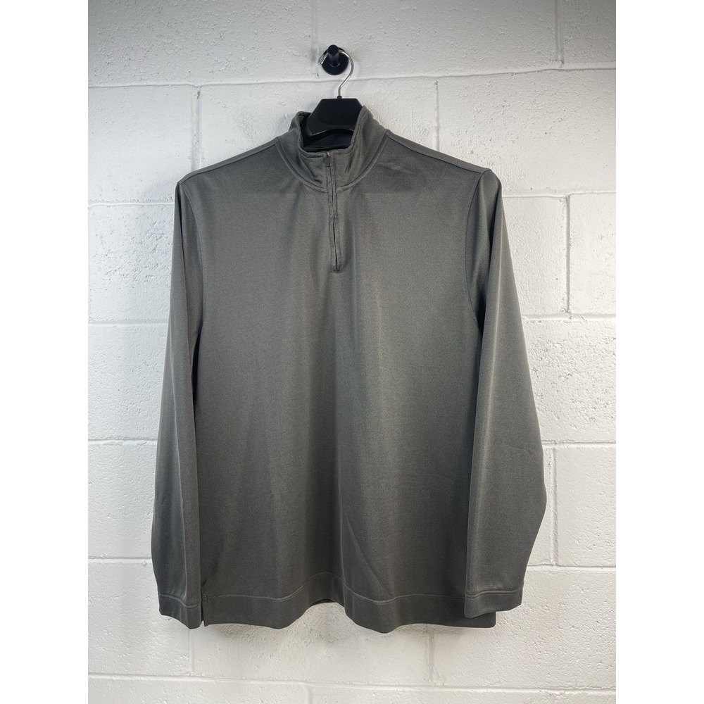 Axist Pullover Sweatshirt 1/4 Zip Neckline Stand Collar Size XXL Gray